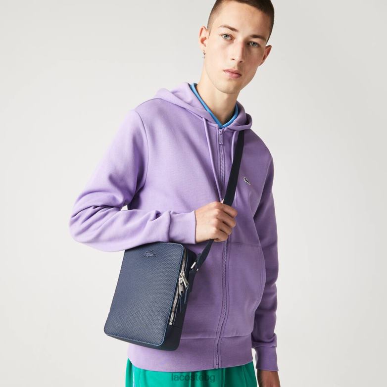 унисекс Lacoste морски 166 аржентински Вертикална чанта за фотоапарат от матова шевна кожа chantaco чанти и кожени изделия XTV622026