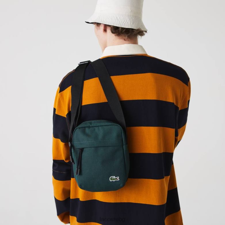 унисекс Lacoste оперение ноар Neocroc платнена вертикална универсална чанта чанти и кожени изделия XTV622119