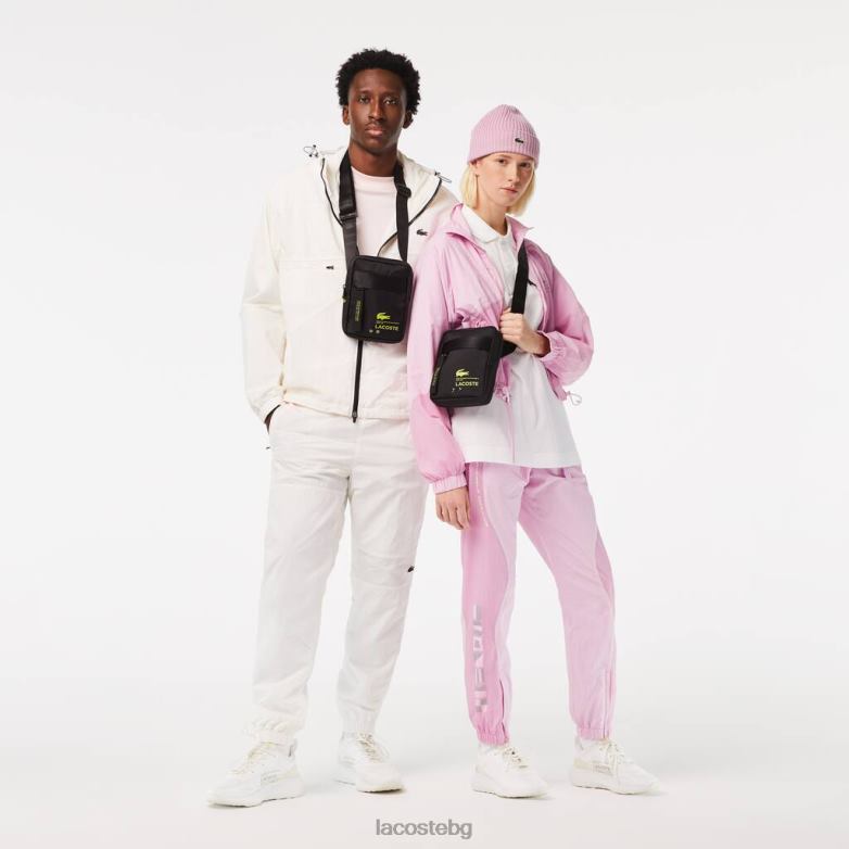 унисекс Lacoste ноар лайм маркова кросоувър чанта с вертикален цип чанти и кожени изделия XTV622090