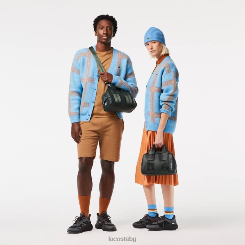 унисекс Lacoste синопол контрастни надписи спортна чанта чанти и кожени изделия XTV622107