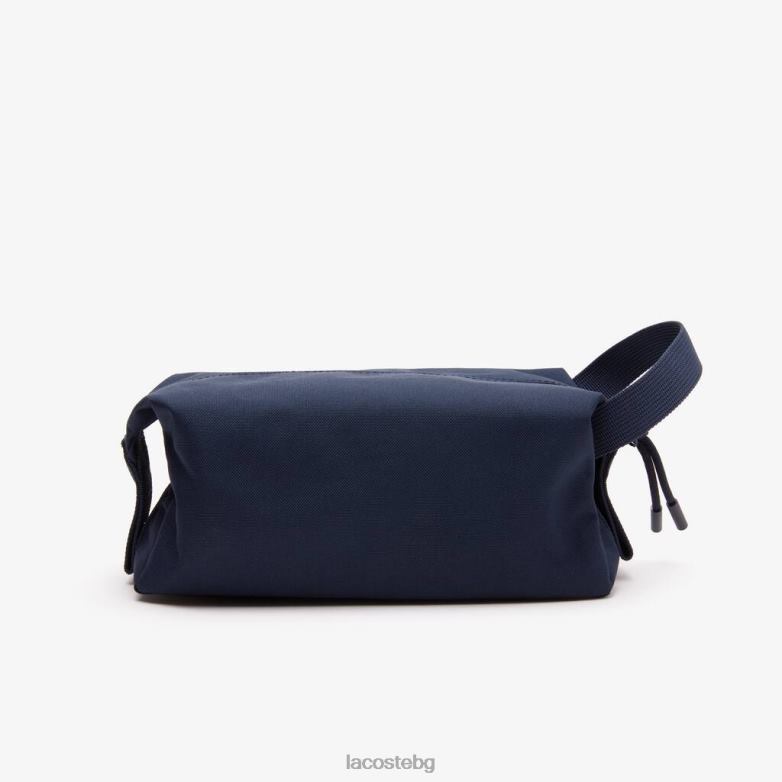 унисекс Lacoste бушлат тоалетна чанта с цип чанти и кожени изделия XTV622122