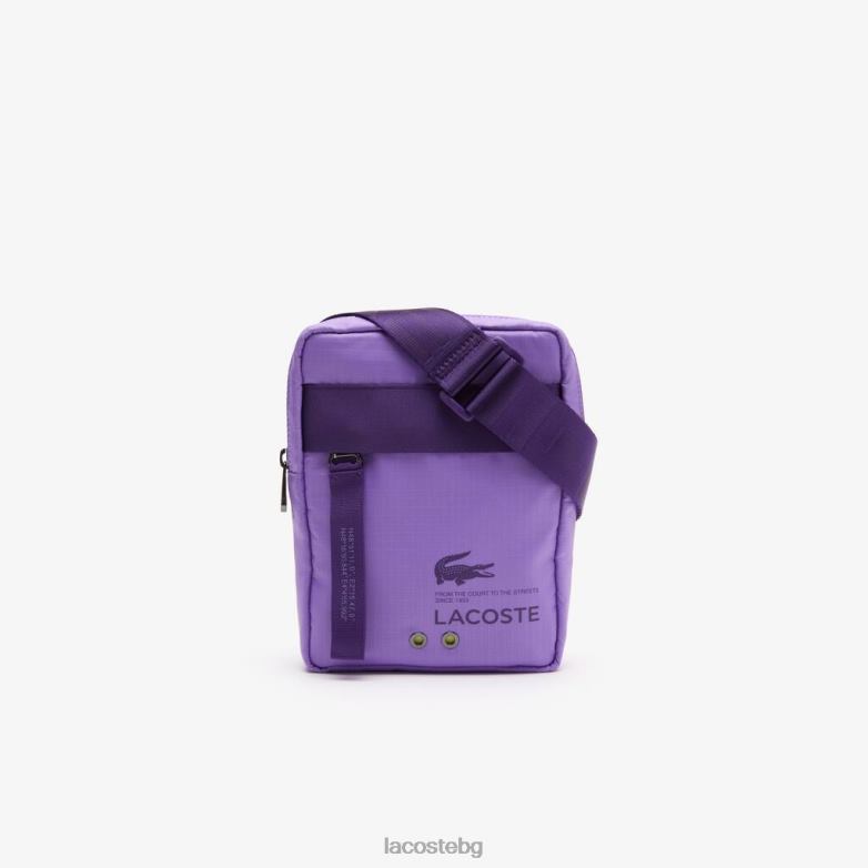 унисекс Lacoste samui noir neva маркова кросоувър чанта с вертикален цип чанти и кожени изделия XTV622089