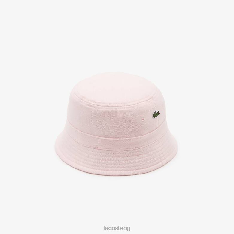 унисекс Lacoste светло розово шапка-кофа от органичен памук аксесоари XTV622158