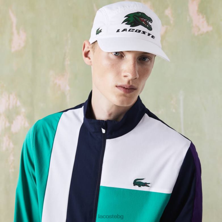 унисекс Lacoste бяло спортна изключителна крокодилска тенис шапка аксесоари XTV622237