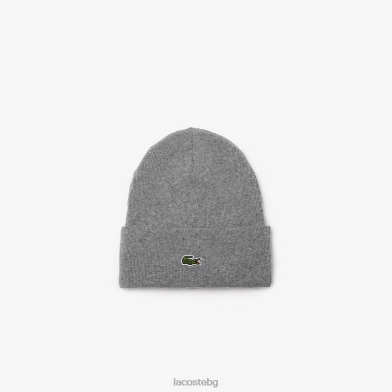 унисекс Lacoste сив chine вълнена шапка аксесоари XTV622294