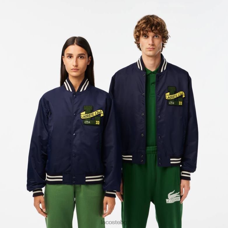 унисекс Lacoste тъмносин плюшено яке облекло XTV62383